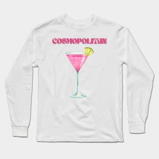 y2k cosmopolitan cocktail danish pastel Long Sleeve T-Shirt